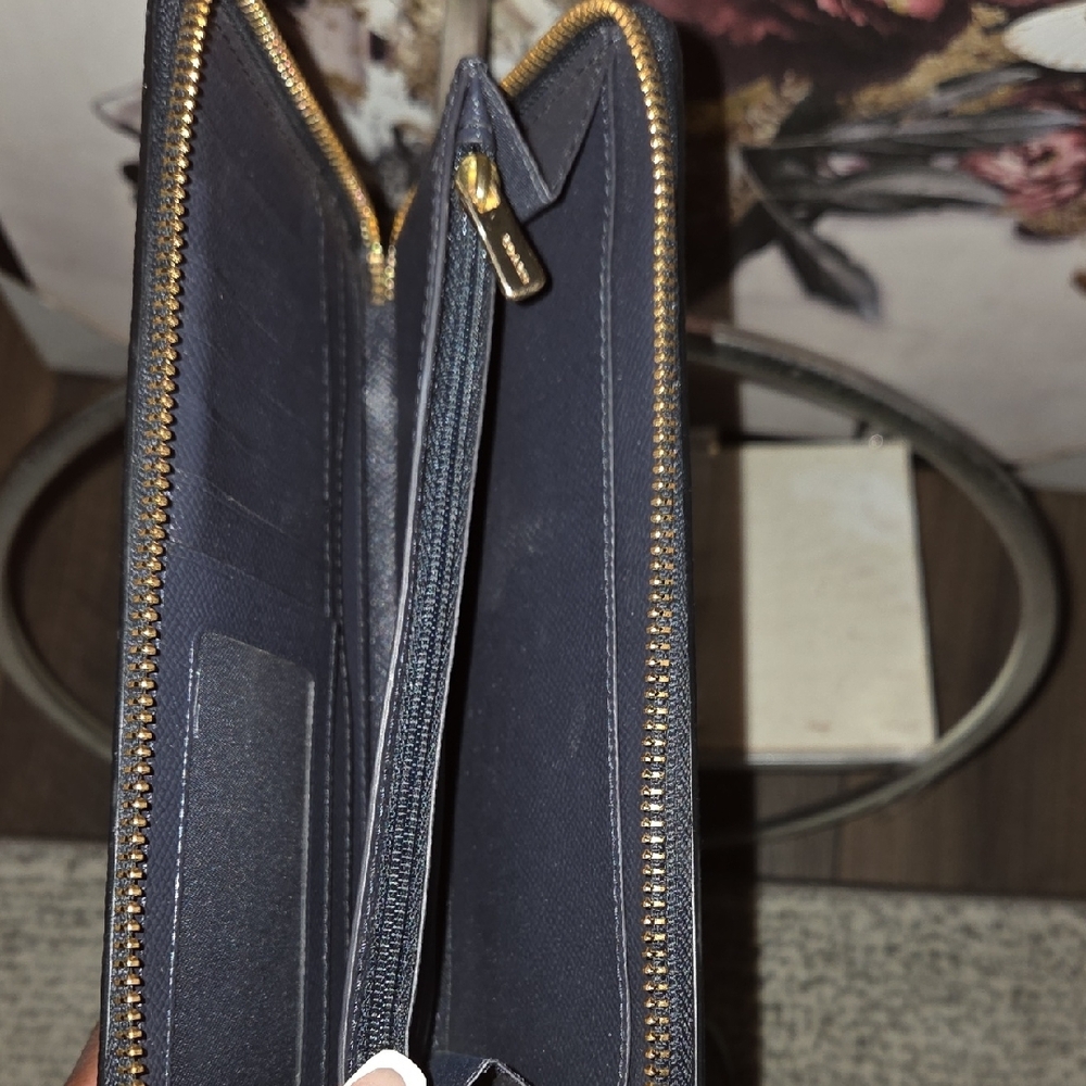 Coach Midnight Blue Zip Wallet - Picture 8 of 10